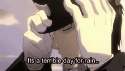 Roy Mustang in the rain — Fullmetal Alchemist